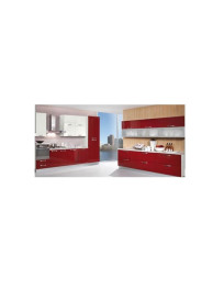 CUCINA COLORI BORDEAUX LUCIDO E BIANCO LUCIDO