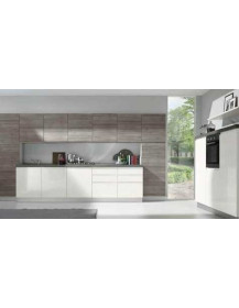 CUCINA GRIGIO TRANCHE’ E BIANCO LUCIDO