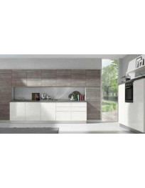 CUCINA GRIGIO TRANCHE’ E BIANCO LUCIDO