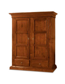 ARMADIO 2 ANTE CON DUE CASSETTI VERNICIATO