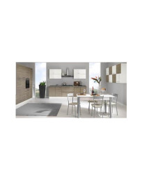 CUCINA GRIGIO GESSATO E BIANCO LUCIDO