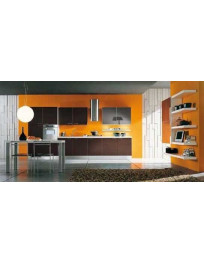 CUCINA COMPOSE TRA PARETE E ANTE CAFFE