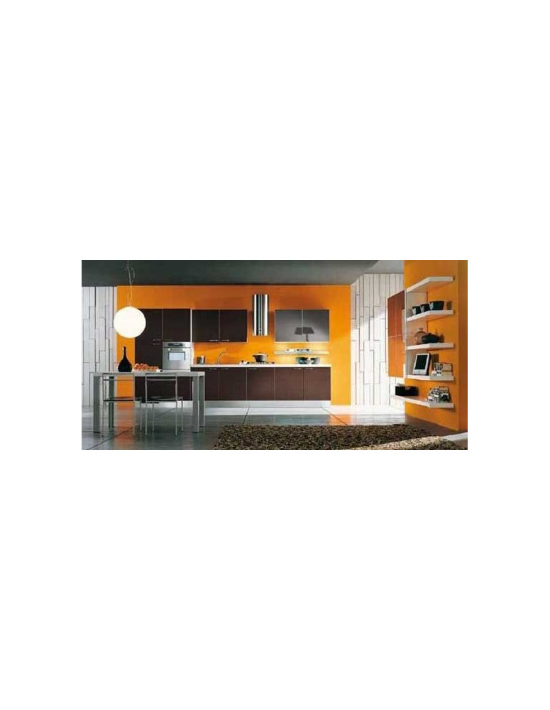 CUCINA COMPOSE TRA PARETE E ANTE CAFFE