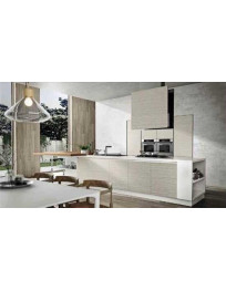 CUCINA CON CAPPA APPESA A SOFFITTO