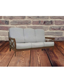 DIVANI 3 POSTI FINITURE ARTE POVERA  CILIEGIO