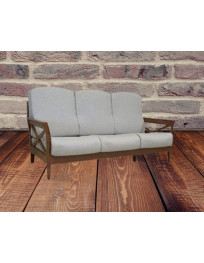 DIVANI 3 POSTI FINITURE ARTE POVERA  CILIEGIO