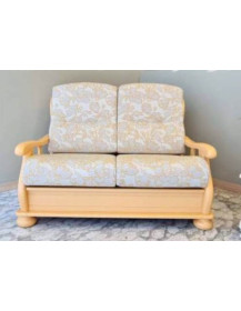 DIVANO DUE POSTI FINITURE ROVERE