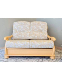 DIVANO DUE POSTI FINITURE ROVERE