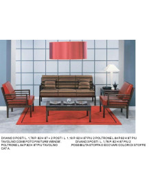 DIVANO IN LEGNO 3 POSTI