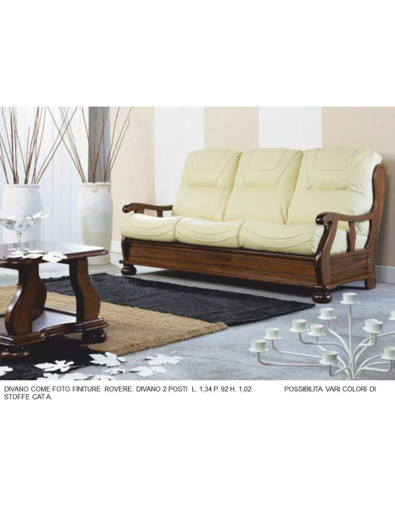 DIVANO FINITURE ROVERE 2 POSTI