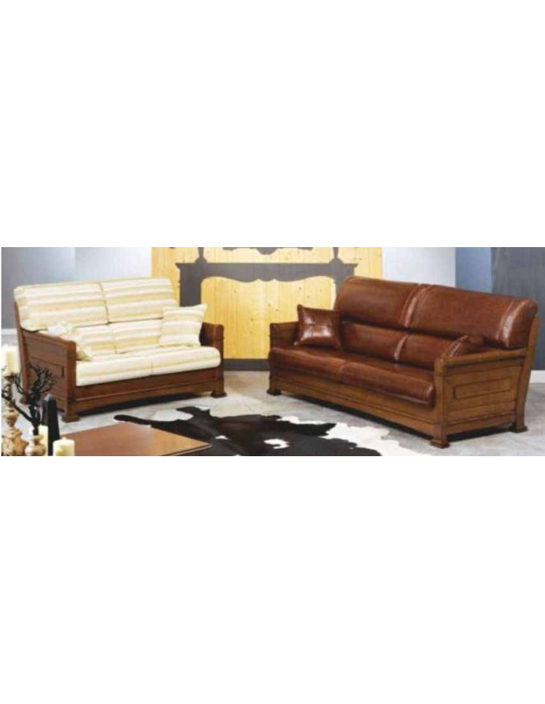 DIVANO LEGNO CON FIANCHI LATERALI IN LEGNO