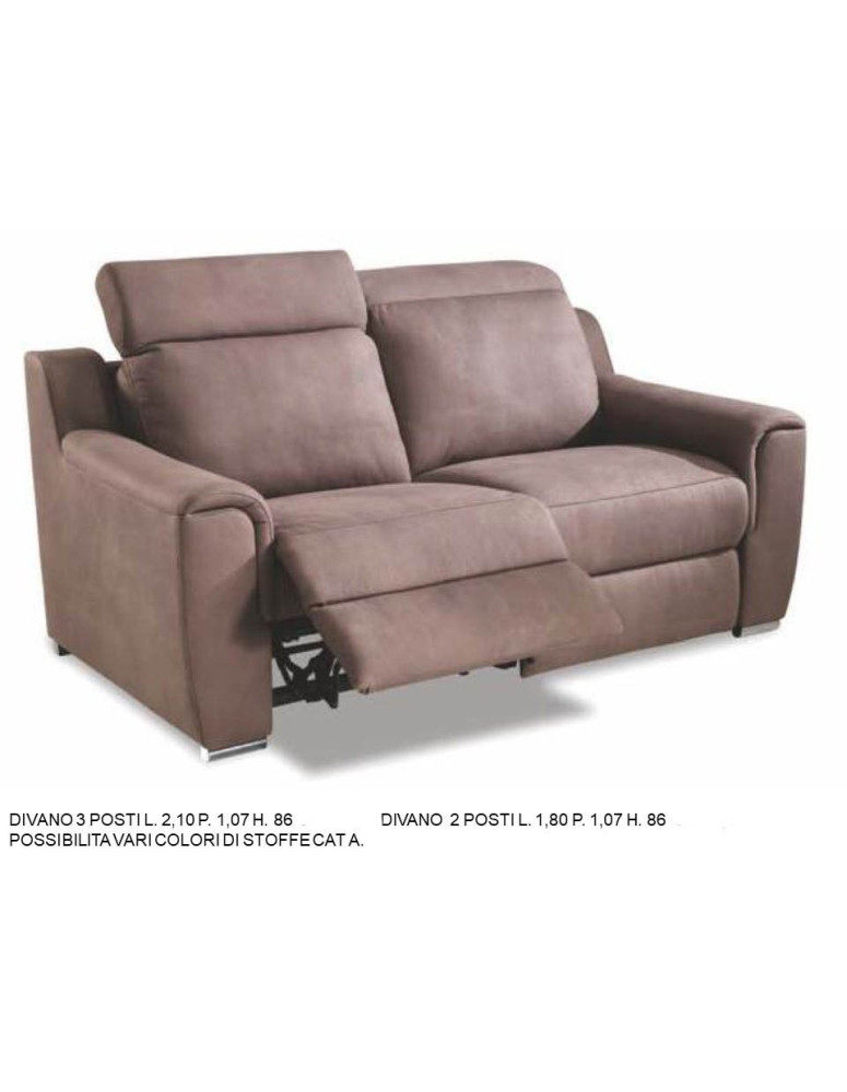 DIVANO 3 POSTI E DIVANO 2 POSTI CON RELAX