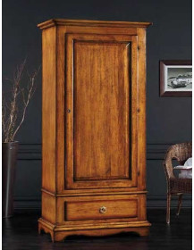 ARMADIO 1 PORTA CON CASSETTO MASSICCIO