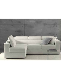 DIVANO 2 POSTI CON PENISOLA LATERALE FISSA