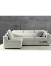 DIVANO 2 POSTI CON PENISOLA LATERALE FISSA