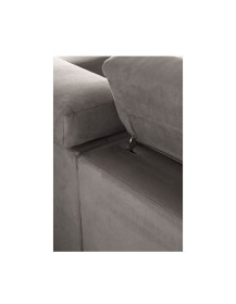 DIVANO 2 POSTI CON PENISOLA LATERALE FISSA