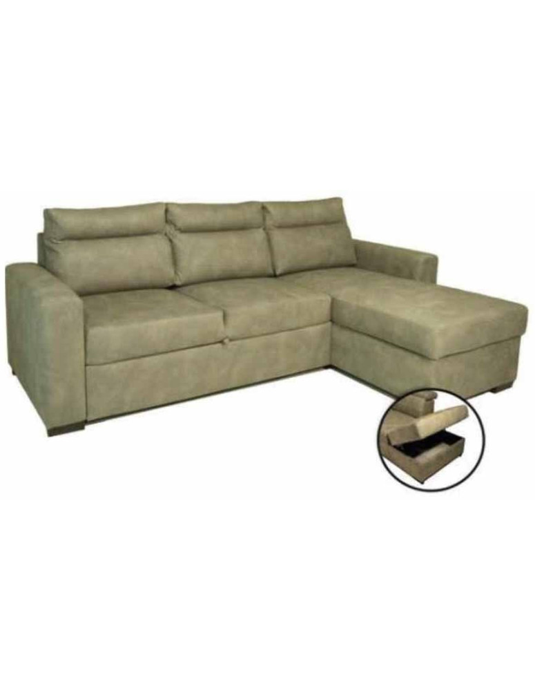 DIVANO 3 POSTI LETTO PIU PENISOLA CONTENITORE