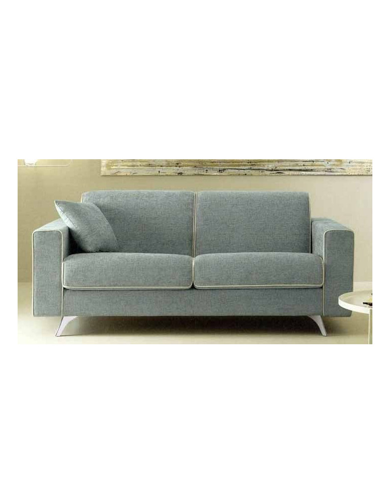 DIVANO 3 POSTI TRASFORMABILE  A  LETTO CON GAMBE IN ACCIAIO INOX