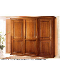 ARMADIO 3 ANTE SCORREVOLI MASSICCIO