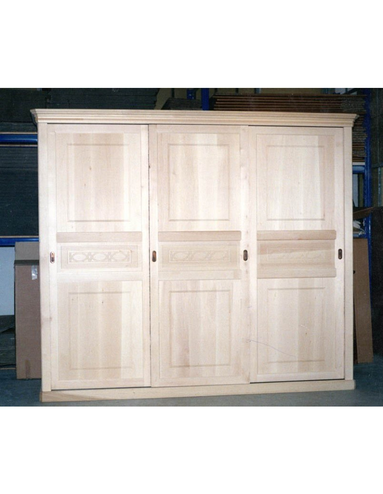 ARMADIO 3 ANTE SCORREVOLI MASSICCIO GREZZO