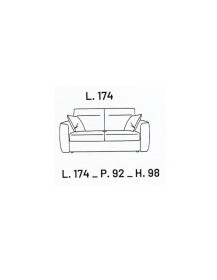 DIVANO 2 POSTI CON PIANO O CASSETTONE ESTRAIBILE
