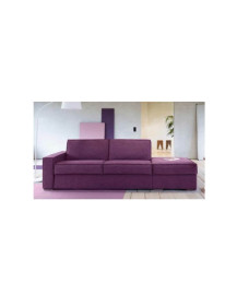 DIVANO PROMOZIONALE TRASFORMABILE A LETTO CON POUFFE