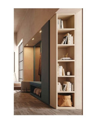 LIBRERIA TERMINALE RIBALTE COMP.C/PENSILI ARMADIO