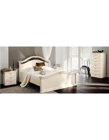 CAMERA TRIS LACCATA AVORIO