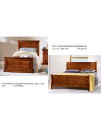 LETTO  IN LEGNO MASSICCIO