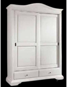 ARMADIO LACCATO BIANCO A GENDARME PORTE SCORREVOLI