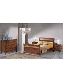LETTO COMO E COMODINI VERNICIATI