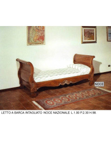 LETTINO SINGOLO A BARCA INTAGLIATO