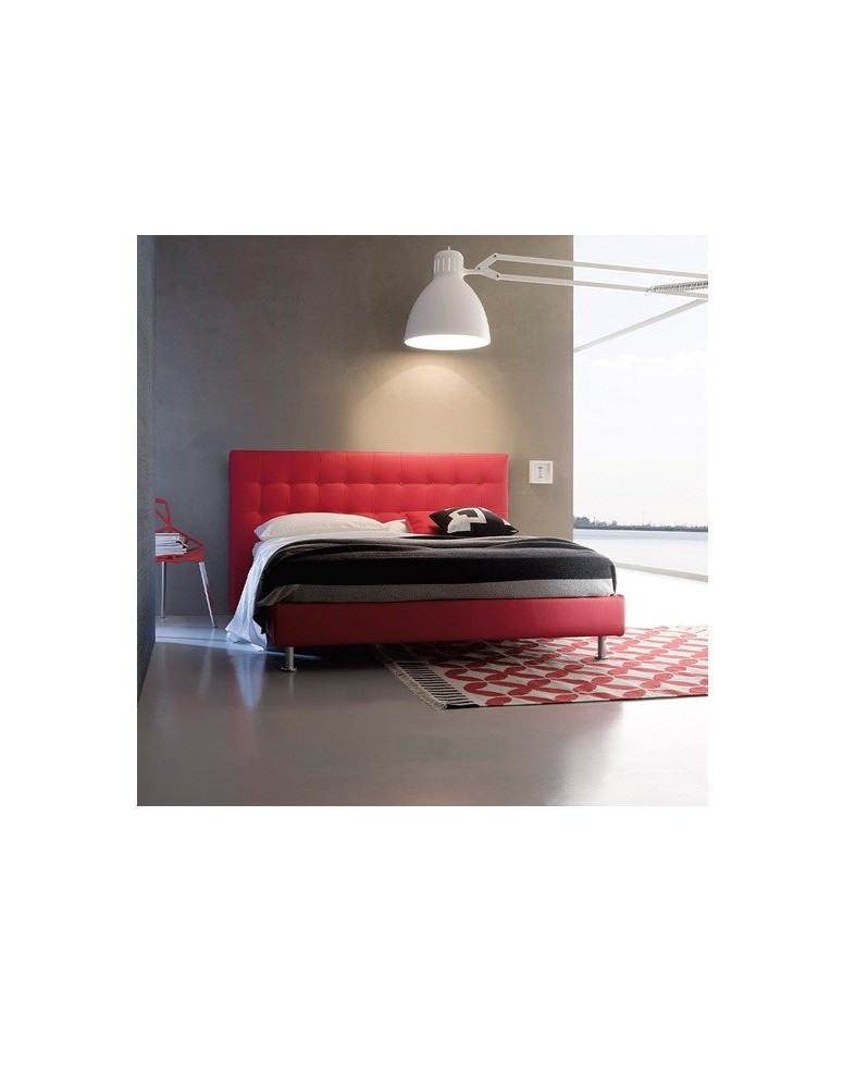 LETTO IN CAPITONAINE CON CONTENITORE
