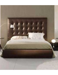 LETTO CON TESTIERA LARGA CON CONTENITORE