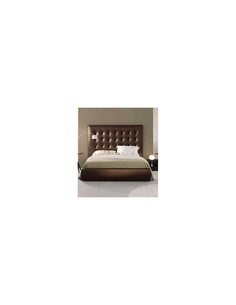 LETTO CON TESTIERA LARGA CON CONTENITORE