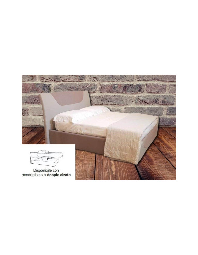 LETTO MATRIMONIALE CON RETE A DOGHE