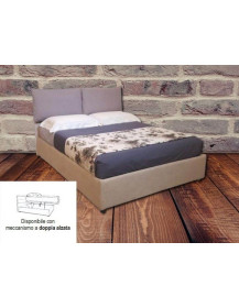 LETTO CON CONTENITORE COMPRESA RETE A DOGHE