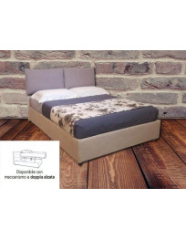 LETTO CON CONTENITORE COMPRESA RETE A DOGHE