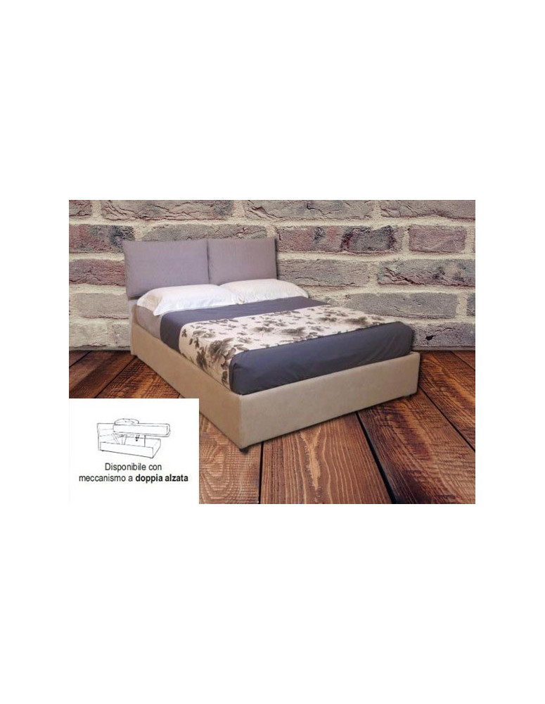 LETTO CON CONTENITORE COMPRESA RETE A DOGHE