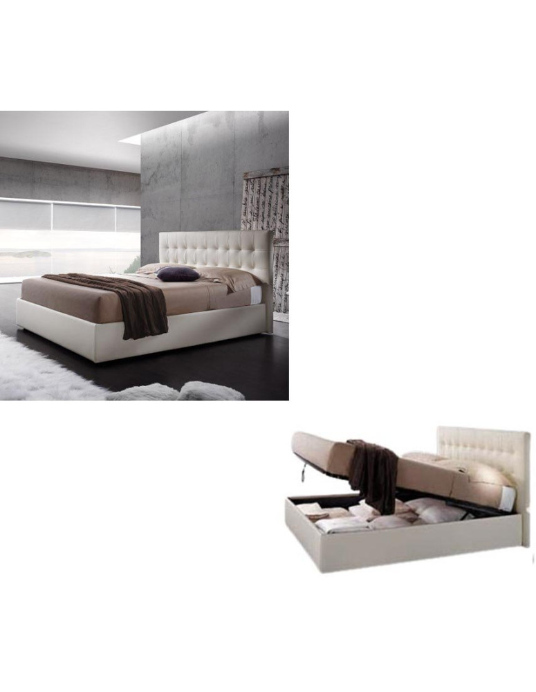 LETTO TRAPUNTATO BIANCO