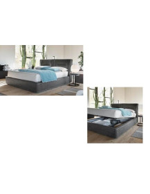 LETTO TESTIERA CON DUE CUSCINI