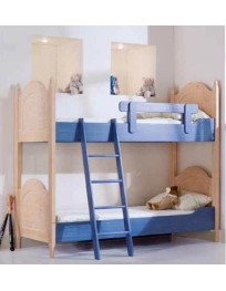 LETTO  A CASTELLO LACCATO