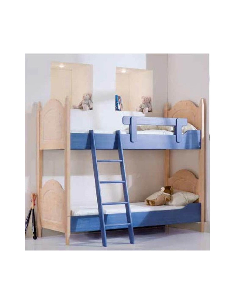 LETTO  A CASTELLO LACCATO