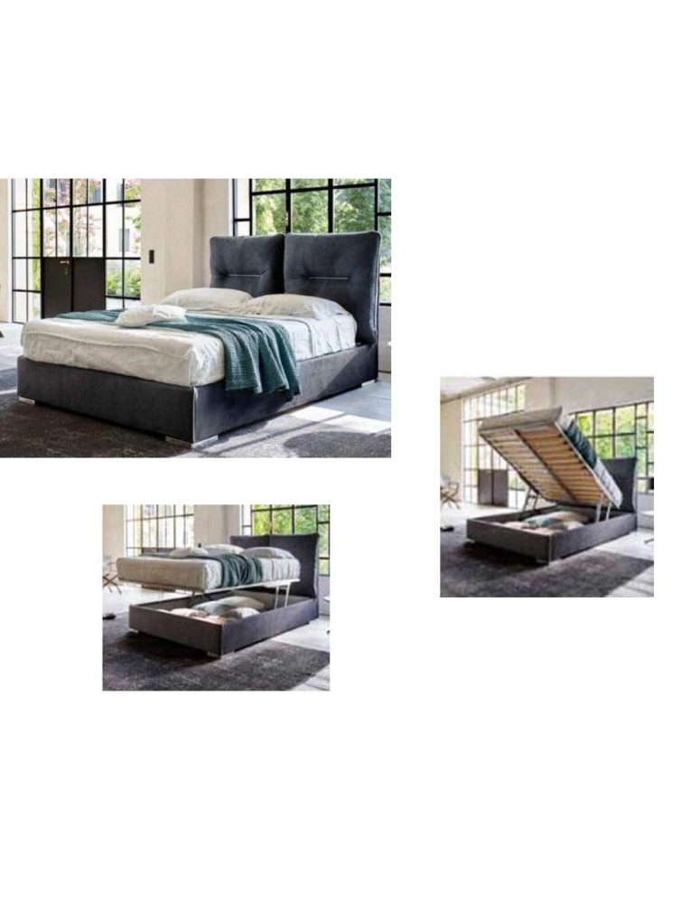 LETTO TESTIERA CUSCINI RETTANGOLO