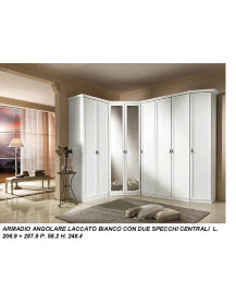 ARMADIO ANGOLARE BIANCO LACCATO