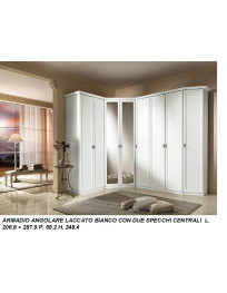 ARMADIO ANGOLARE BIANCO LACCATO