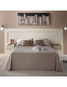 TESTATA LETTO LACCATO MATRIMONIALE CON DUE COMODINI CON UN CASSETTO