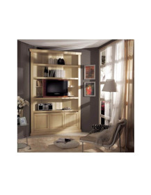 LIBRERIA ANGOLARE PER TV CON APERTURA FRONTALE LATO TV
