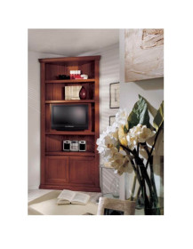 LIBRERIA ANGOLARE PER TV CON APERTURA FRONTALE LATO TV