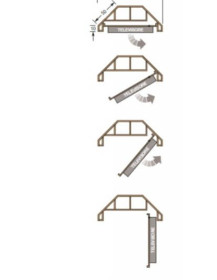 LIBRERIA ANGOLARE PER TV CON APERTURA FRONTALE LATO TV